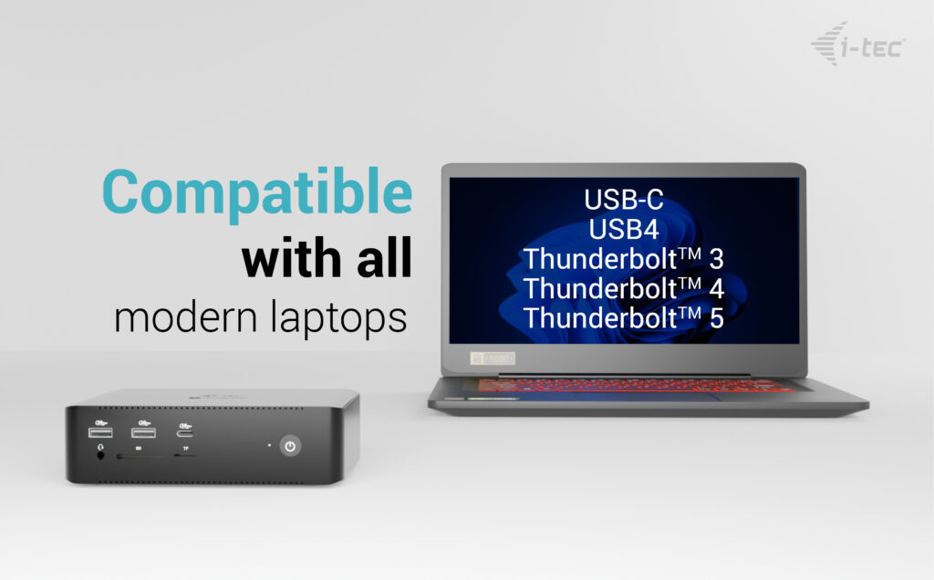 i-tec Thunderbolt5 Quattro Display Docking Station, 5x USB, 2.5 GLAN + Power Delivery – image 6