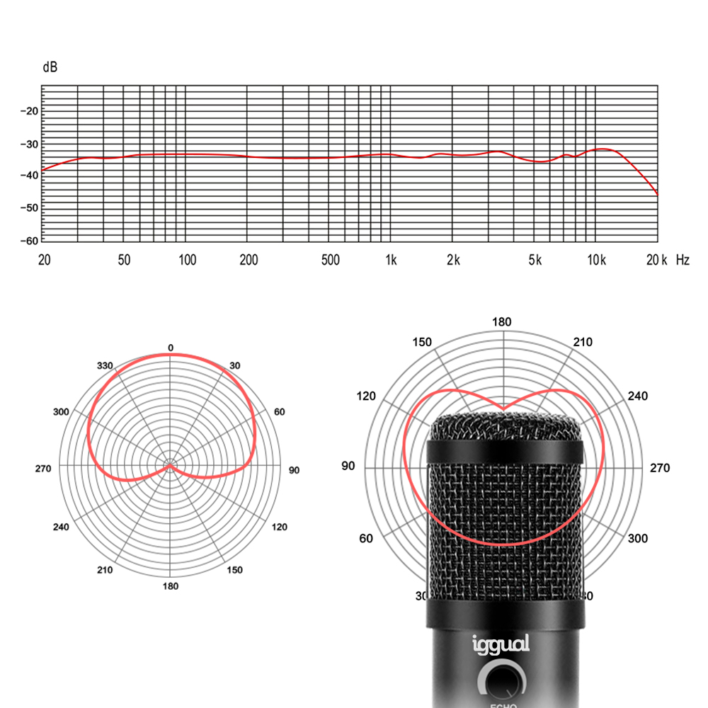 iggual IGG317150 microphone Black Table microphone – image 2