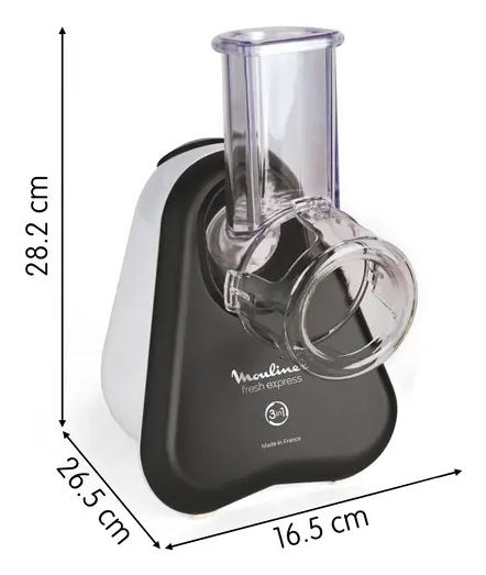 Moulinex Fresh Express DJ753B10 electric grater/spiralizer Plastic Black, White – image 3