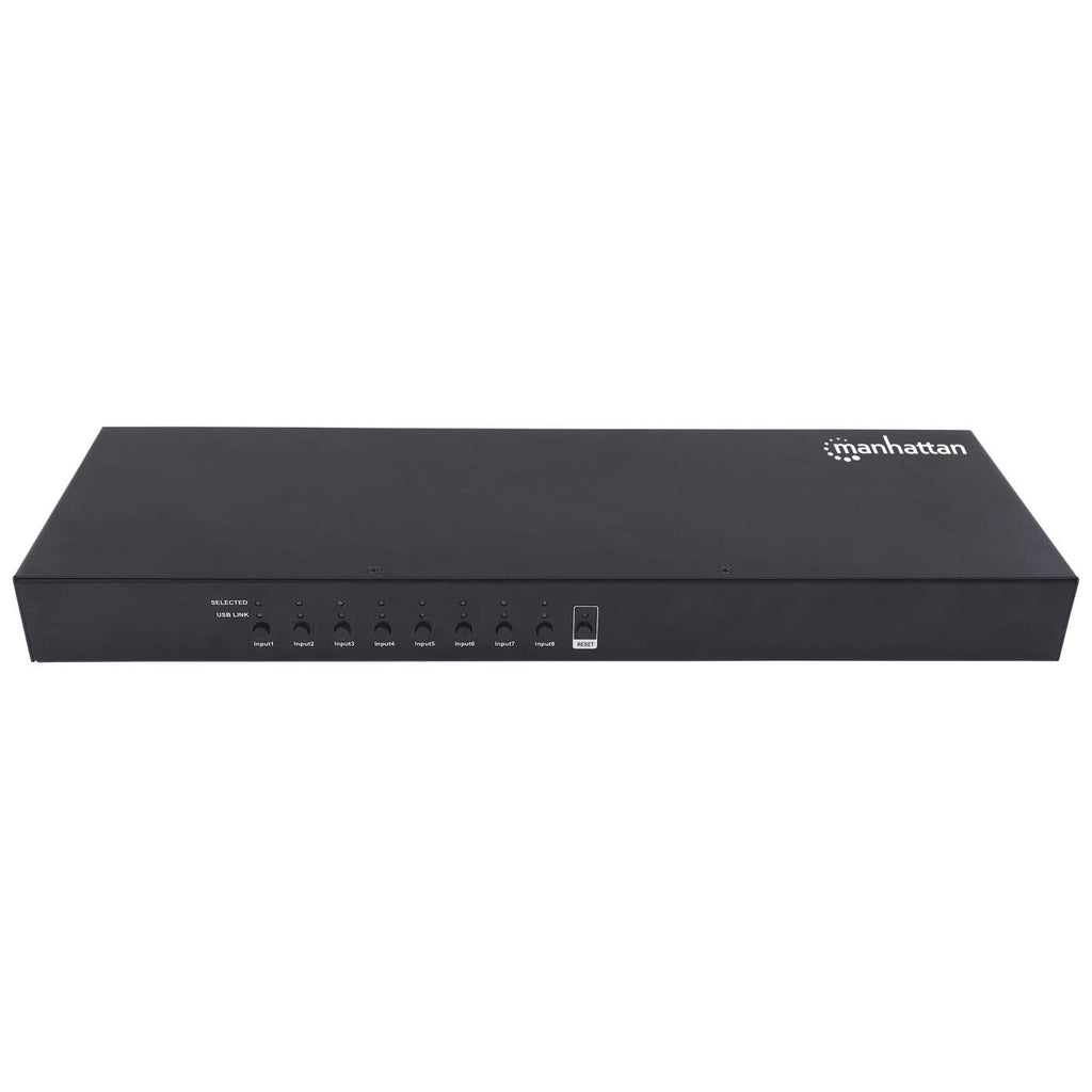 Manhattan 8-Port HDMI KVM Switch, Eight HDMI and Eight USB-B Ports, Full HD, set of eight HDMI-to-USB cables included, Three Year Warranty, Box – image 2