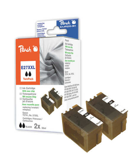 Peach 319236 ink cartridge 2 pc(s) Black