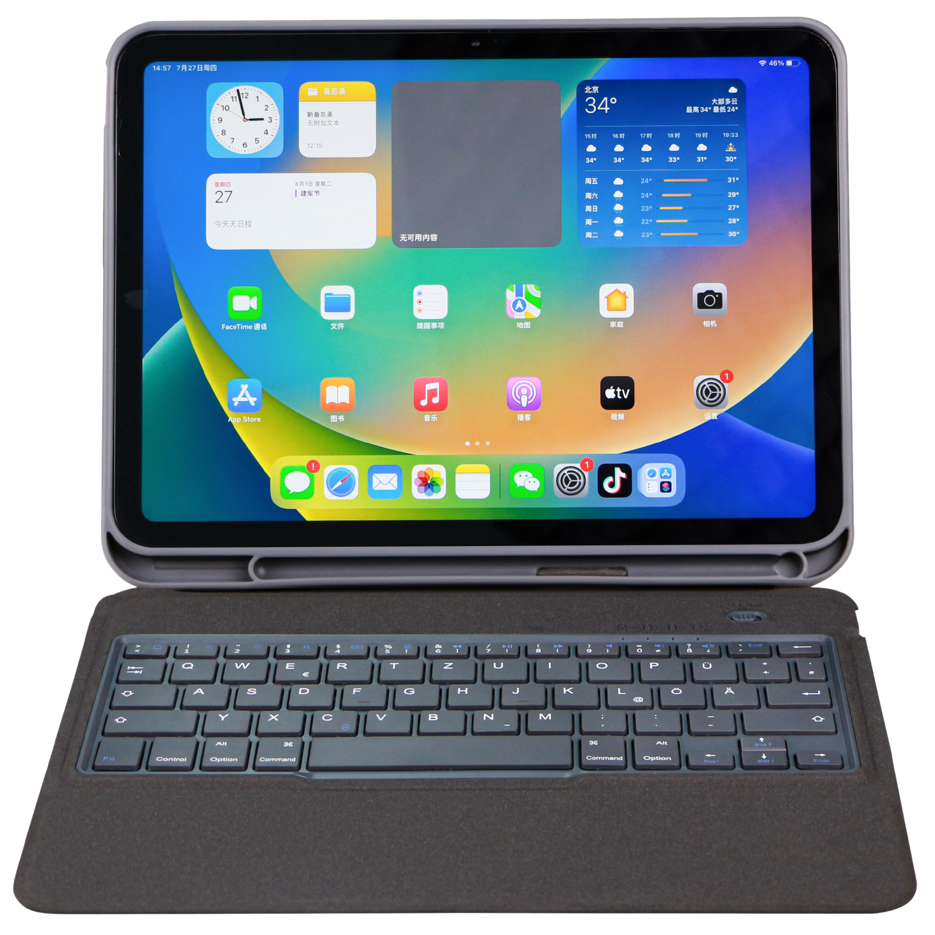 DEQSTER Slim Keyboard 2 fr iPad 10.9" (10. Gen.) QWERTY Layout