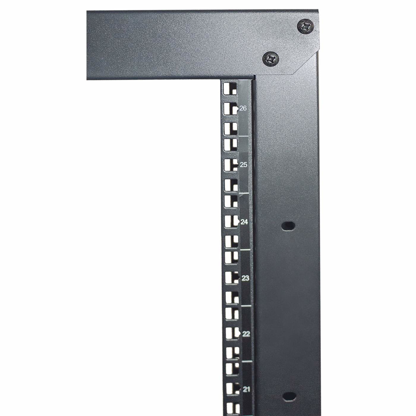 Intellinet Network Rack - 2-Post Open Frame, 48U, Black, Flatpack – image 4