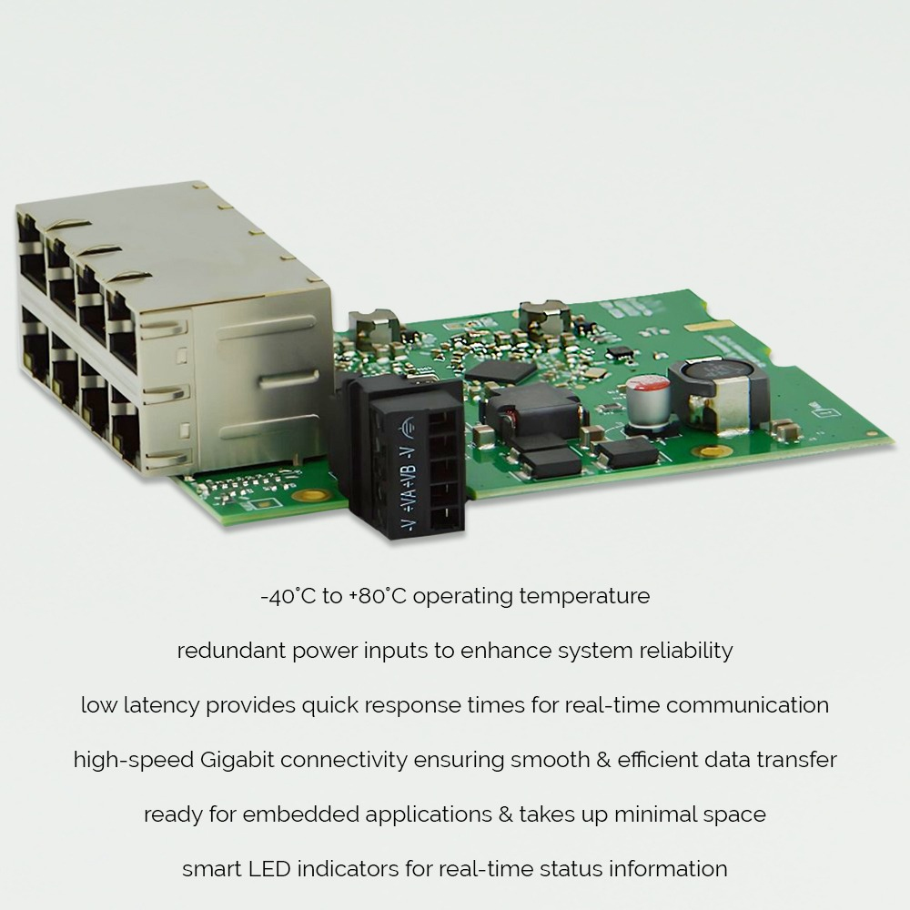 Brainboxes Embedded Industrial 8 Port Gigabit Ethernet Switch – image 4