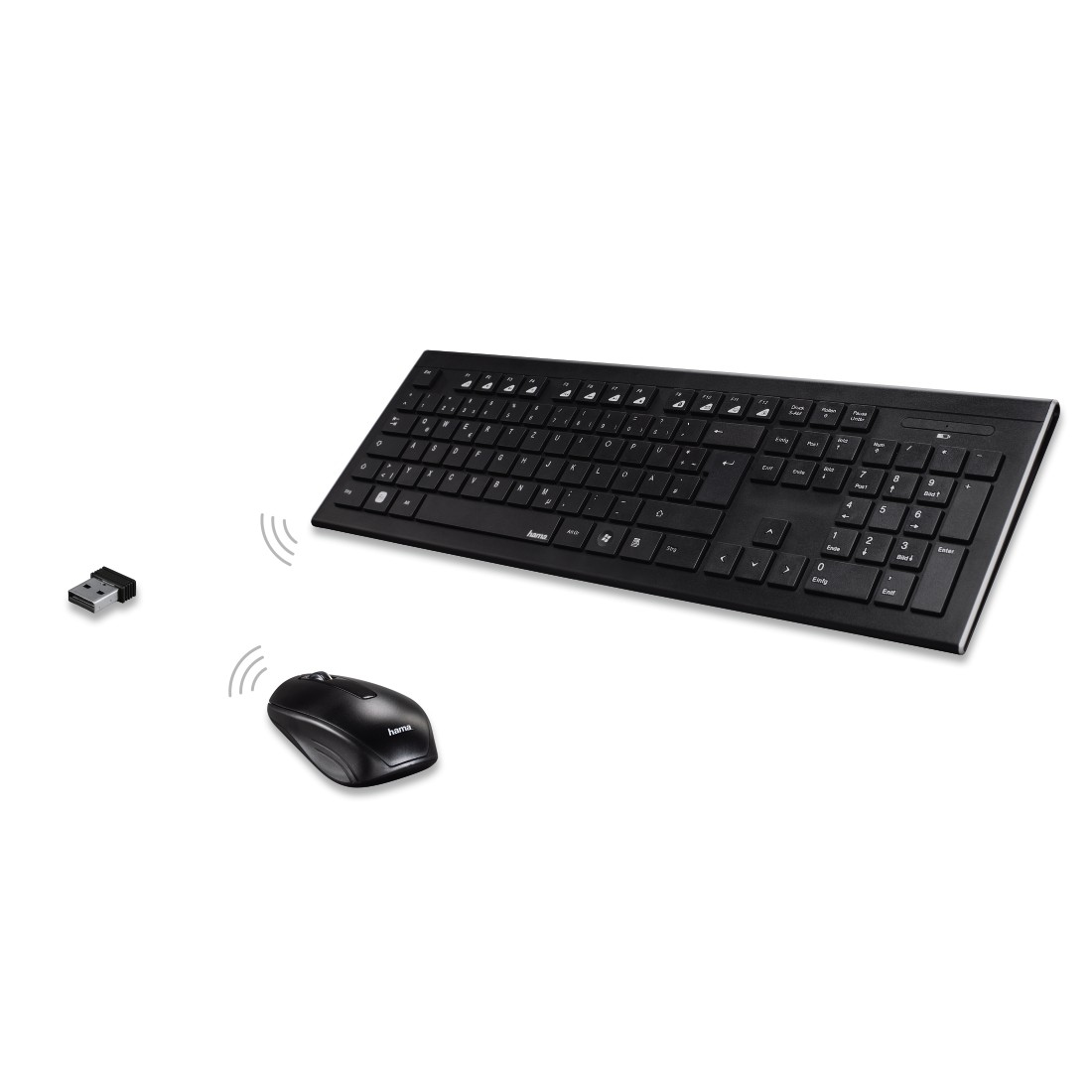 Hama 19182664 keyboard Mouse included Universal RF Wireless Black – image 7
