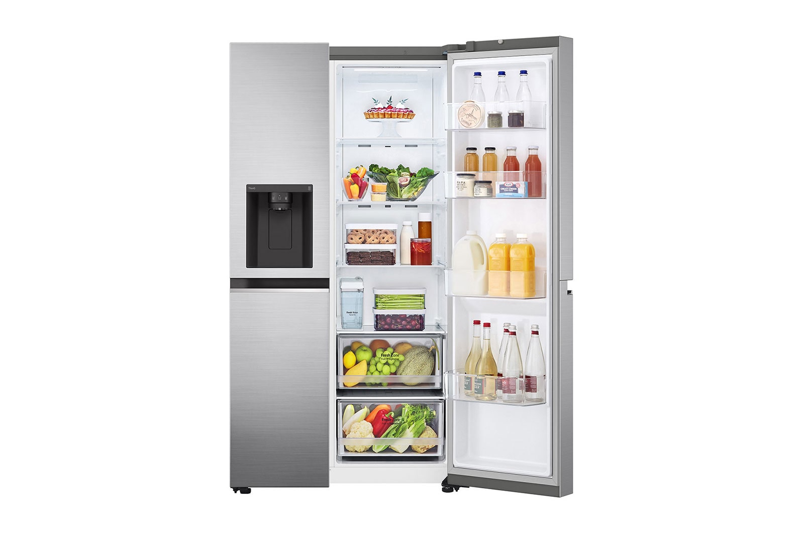 LG GSLV71PZTE side-by-side refrigerator Freestanding – image 9