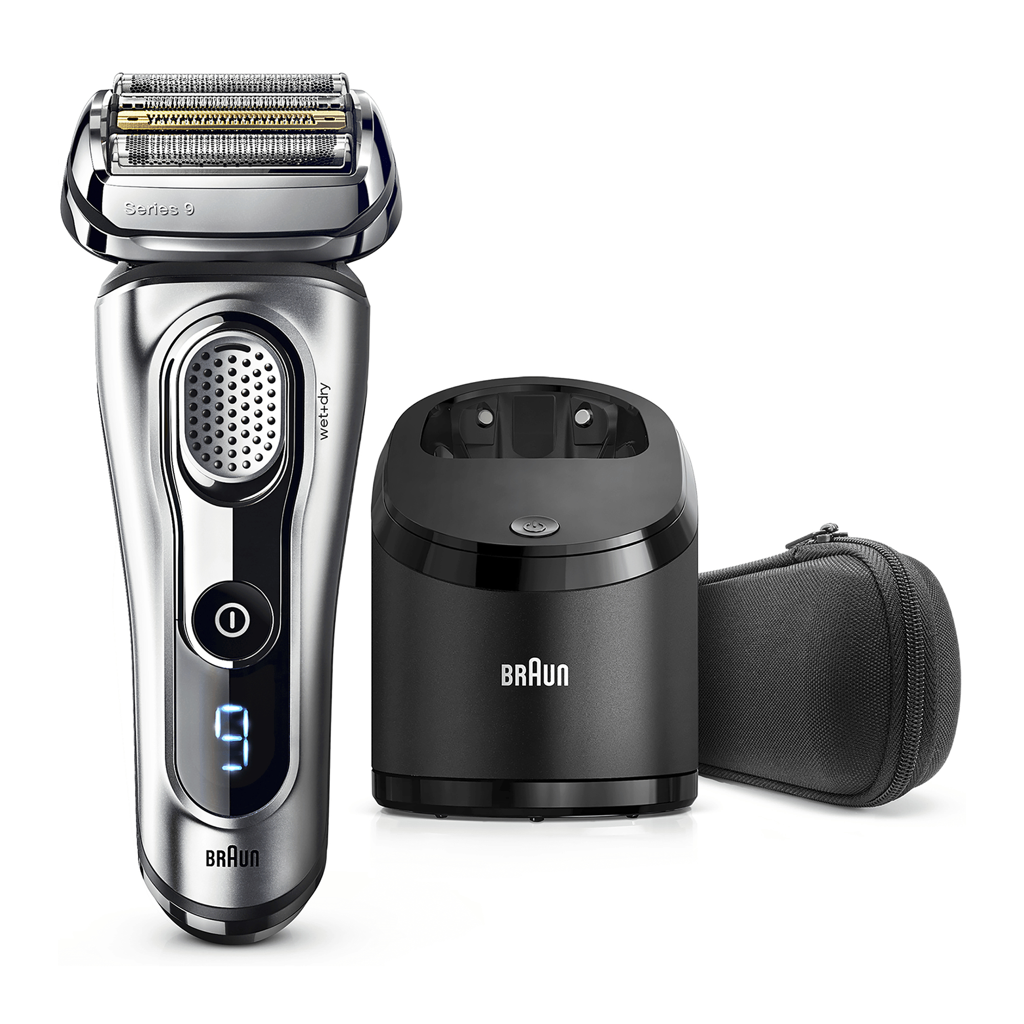 Braun Series 9 Electric Shaver for Men 9292cc, Clean&Charge Station and Travel Case – Silver – image 7