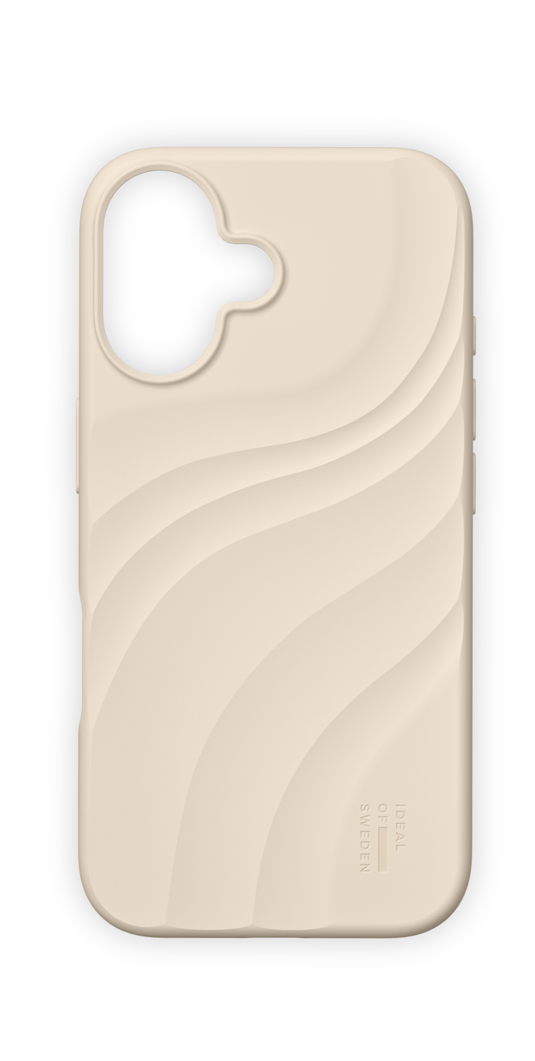 iDeal of Sweden Soft Swirl Silicone Case MagSafe iPhone 16 Cloud Dancer