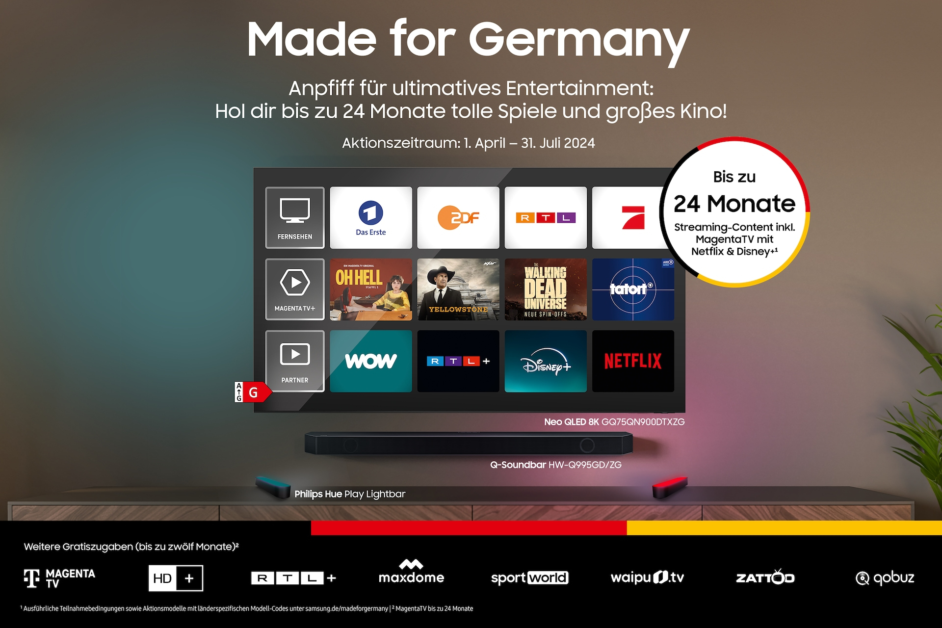 65" The Frame LS03D QLED 4K Art Mode Tizen OS™ Smart TV (2024)