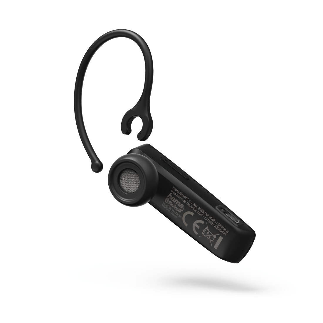Hama MyVoice1100 Headset Wireless Ear-hook Car Bluetooth Black – image 5