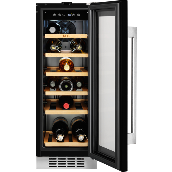 AEG SWB63001DG Compressor wine cooler Built-in Black, Silver