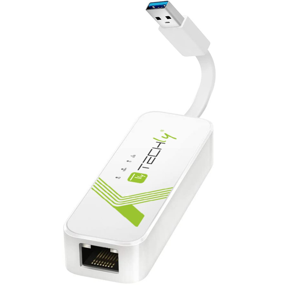 Techly IDATA USB-ETGIGA-3A scheda di rete e adattatore Ethernet 5000 Mbit/s