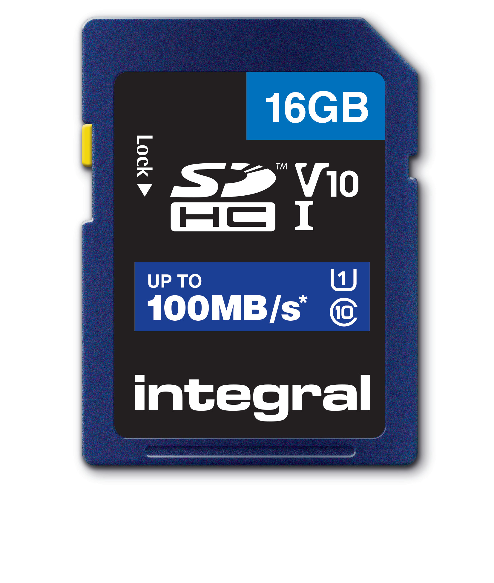 Integral 16GB SDHC UHS-1 U1 CL10 V10 UP TO 100MBS READ