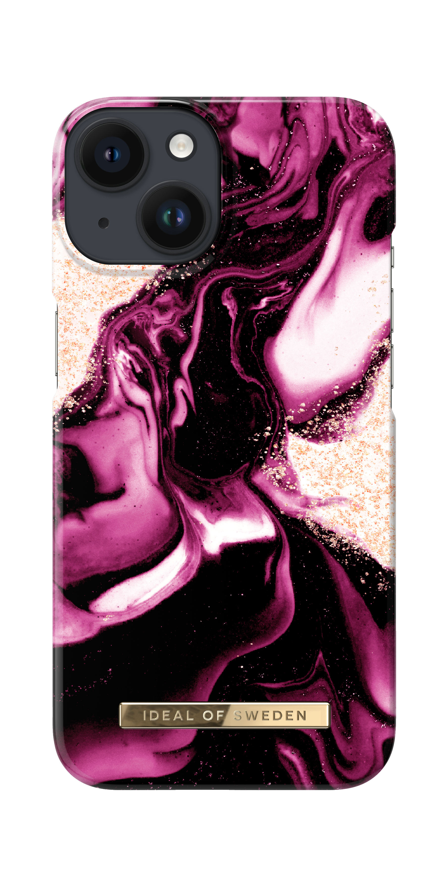 iDeal of Sweden Printed Case iPhone 13 / 14 / 16e Golden Ruby Marble – image 3