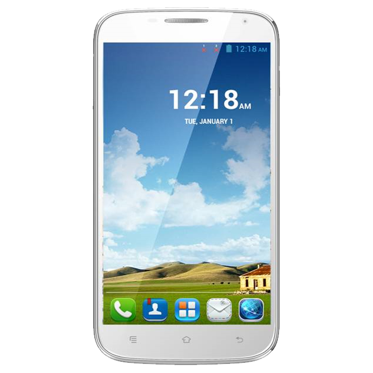 Haier Phone W867 14 cm (5.5") Dual SIM Android 4.2 3G 1 GB 4 GB 2050 mAh White – image 1