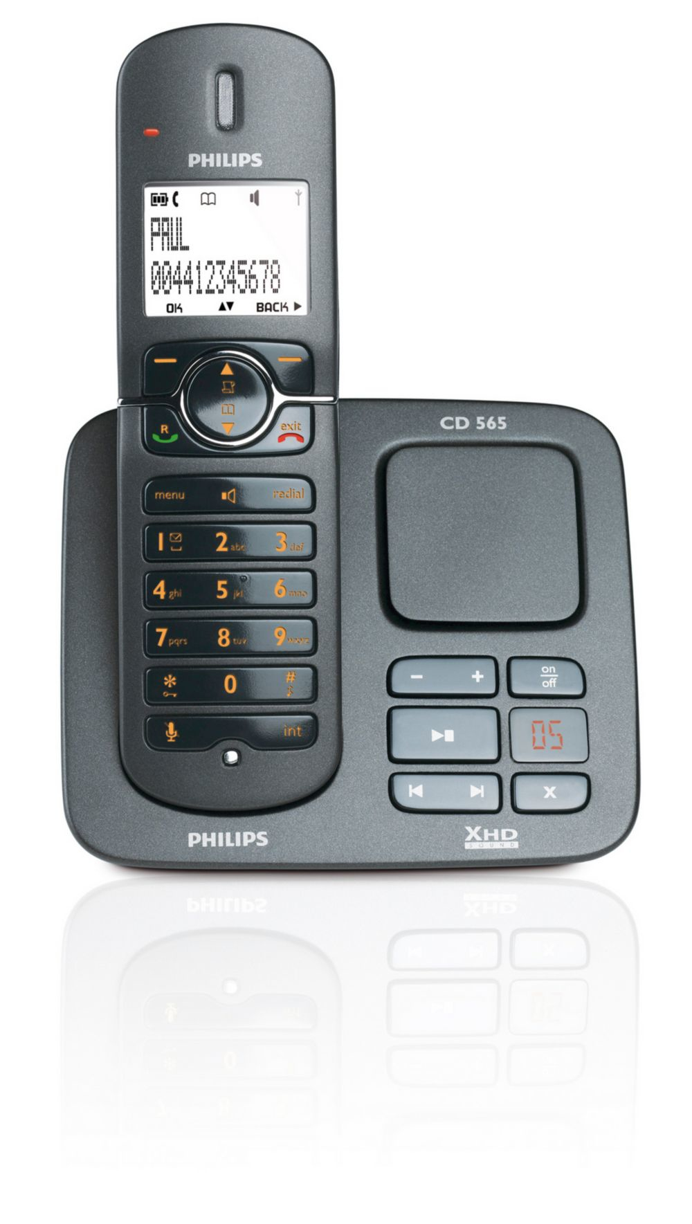 Philips 5000 series CD5651B/38 telephone Caller ID Black