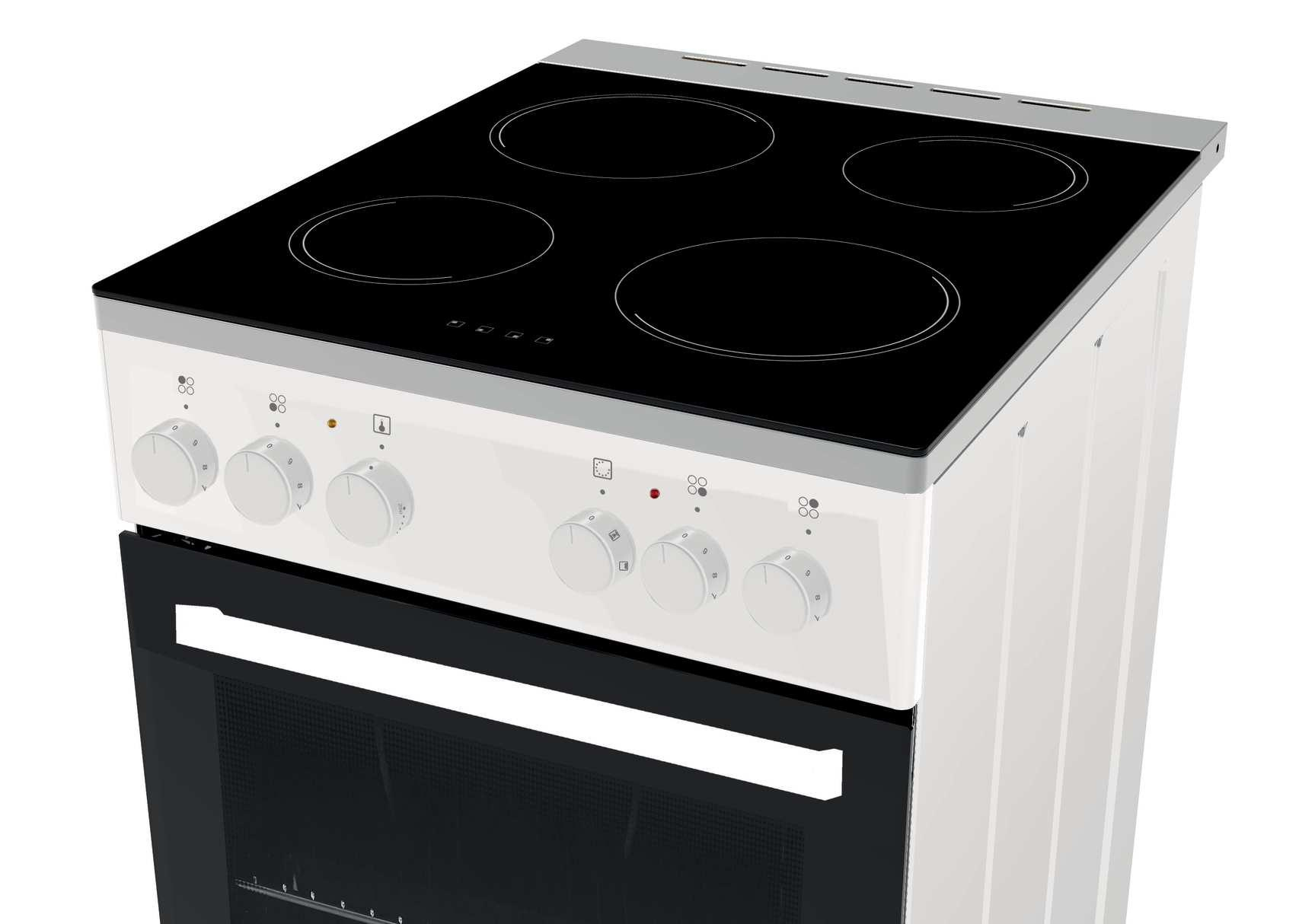 Candy C-COMPACT CVFA54MC1W Freestanding cooker Electric Ceramic hob White – image 6