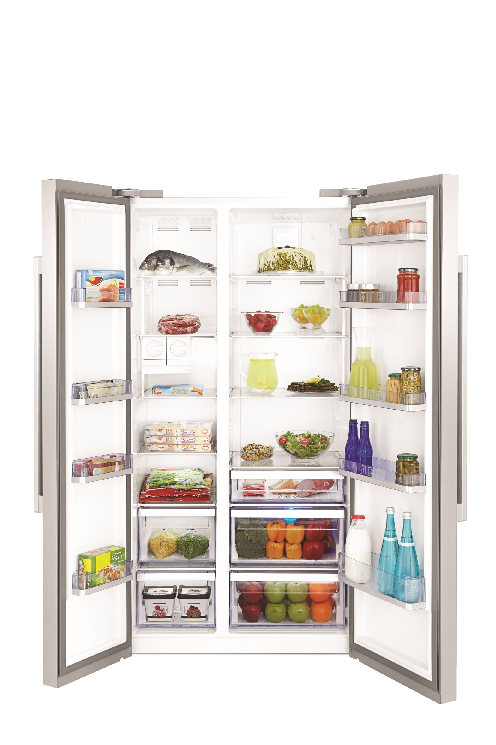 Beko GN163120X side-by-side refrigerator Freestanding – image 2