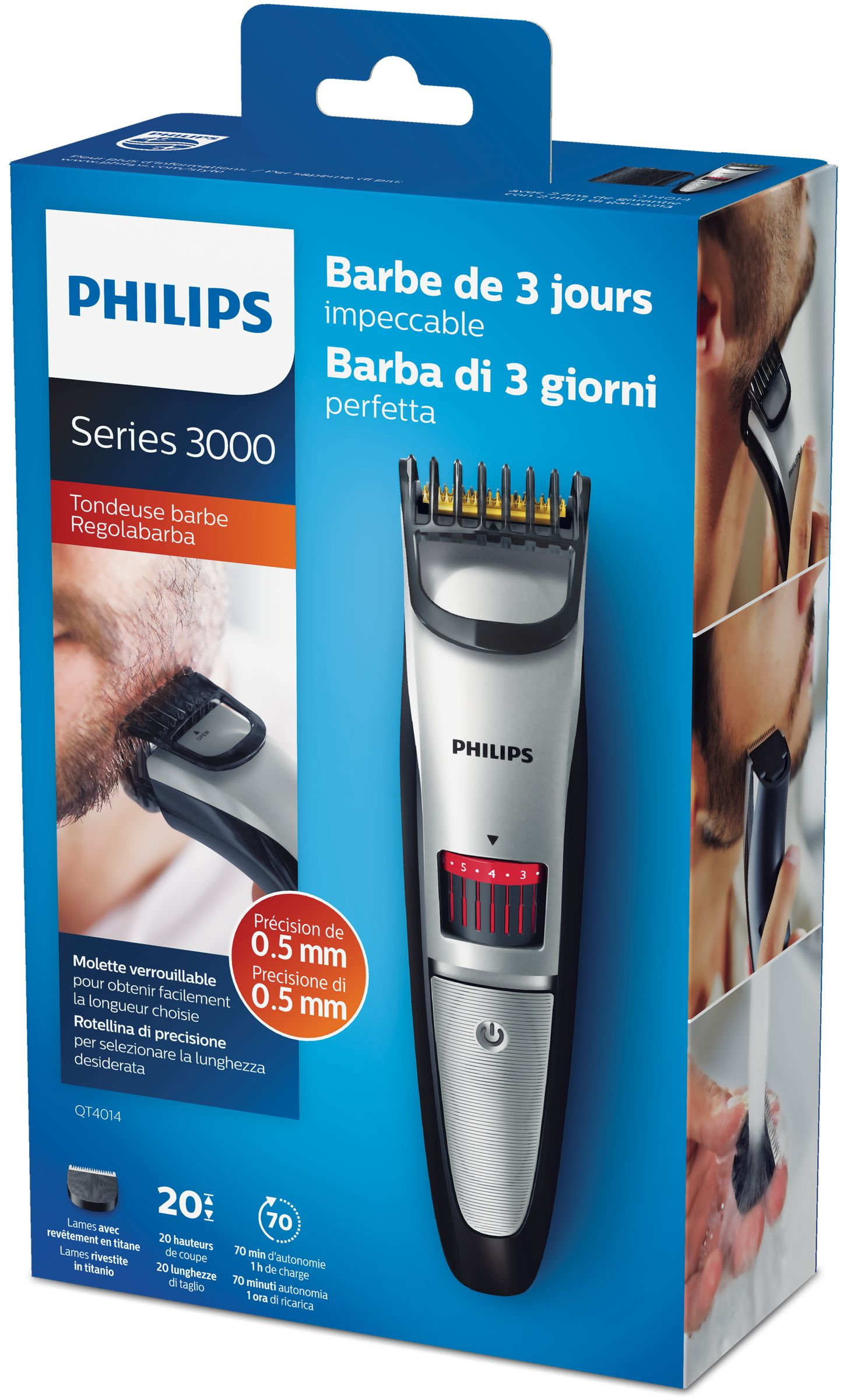 Philips BEARDTRIMMER Series 3000 QT4014/16 beard trimmer 20 – image 3