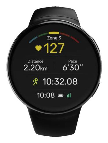 Hama 7070 3.35 cm (1.32") AMOLED 44 mm Digital 466 x 466 pixels Touchscreen Black GPS (satellite) – image 2