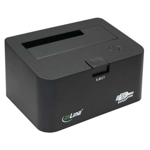 InLine 76667B laptop dock/port replicator Black