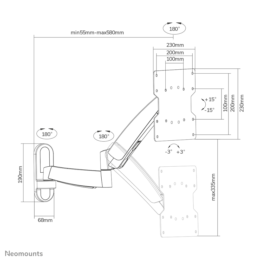 Neomounts tv wall mount – image 8