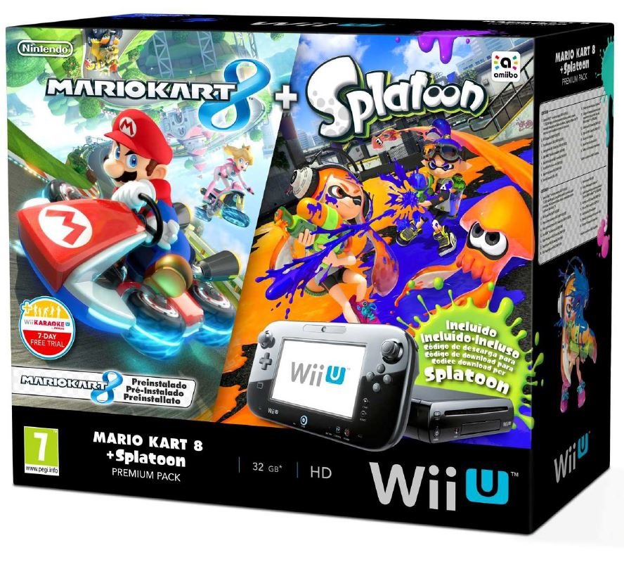 Nintendo Wii U Premium Pack: Mario Kart 8 + Splatoon — vue 1 sur 1