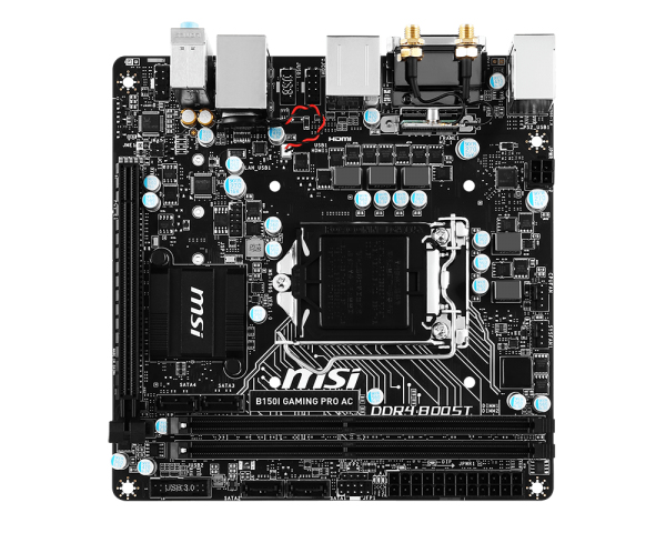 MSI B150I GAMING PRO AC Intel® B150 LGA 1151 (Socket H4) mini ITX image 2