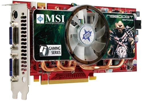MSI N9800GT-T2D1G-OC graphics card GeForce 9800 GT – image 1