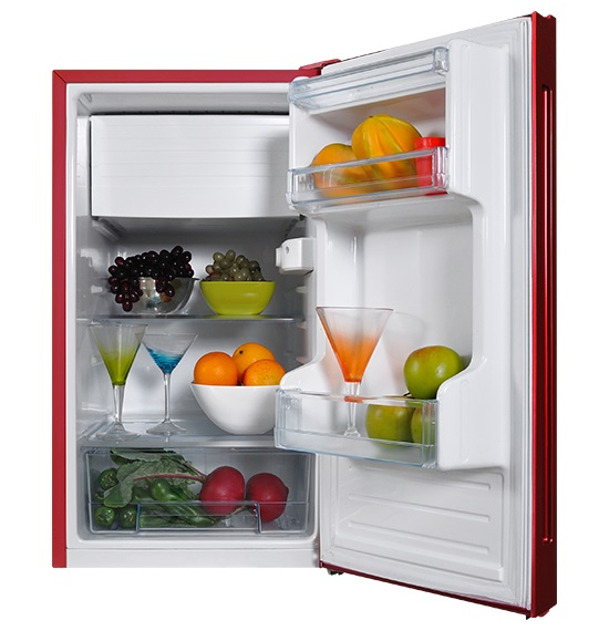 Daewoo FR-15D combi-fridge Freestanding Red – image 1
