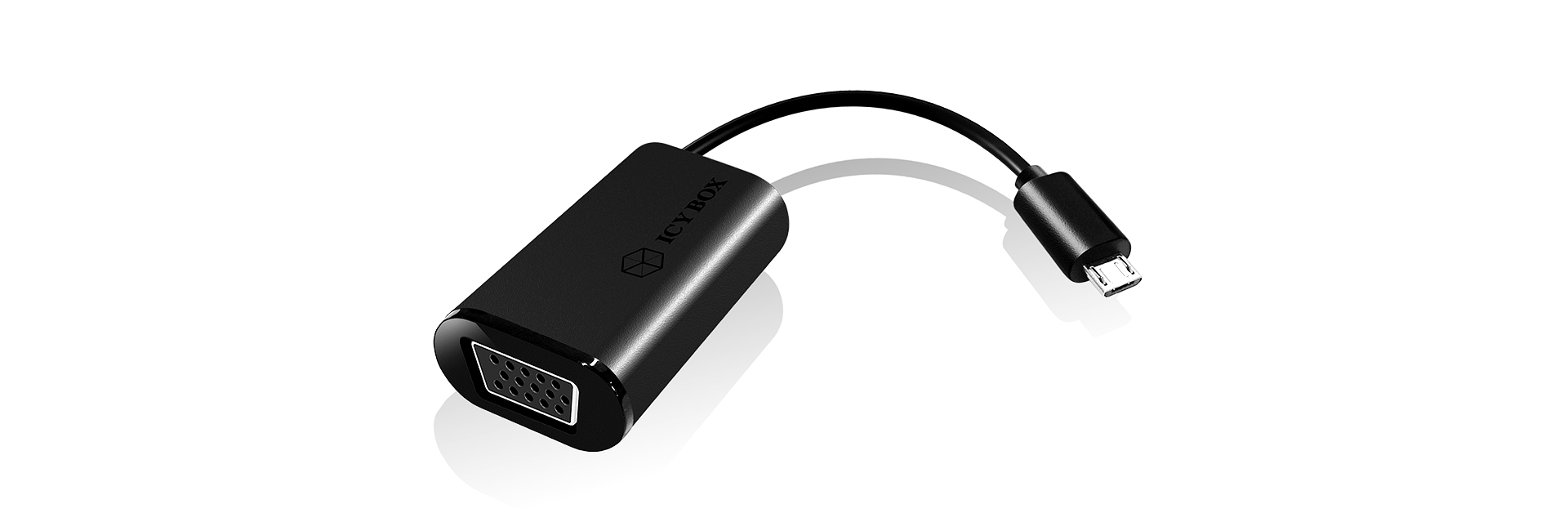 ICY BOX IB-AC518 USB-grafikadapter Svart