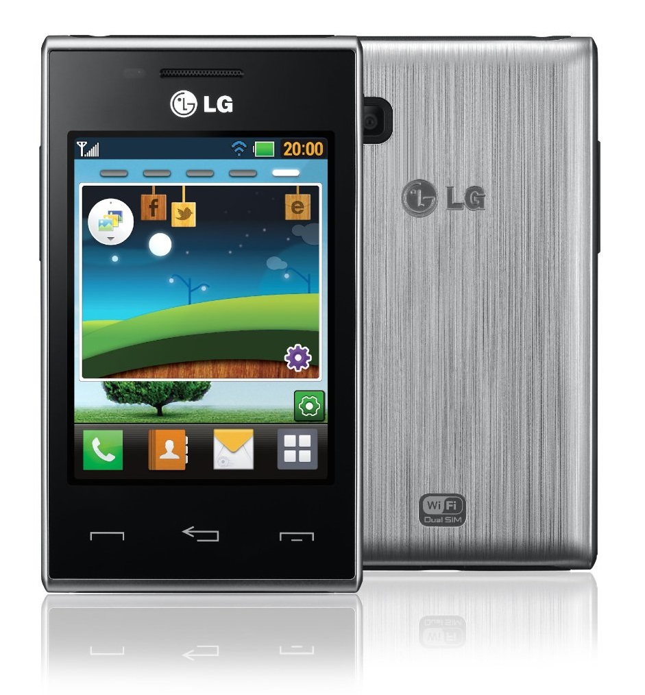 LG T580 8.13 cm (3.2") 101 g Silver Feature phone
