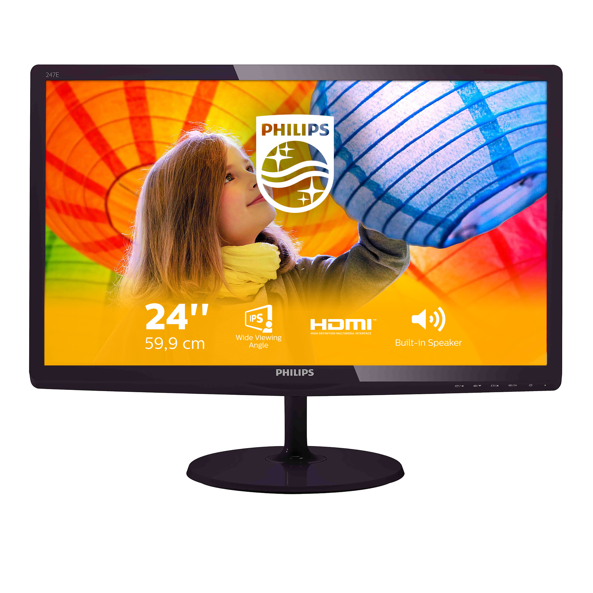 Philips E Line LED-backlit LCD monitor 247E6QDAD/01 – image 2