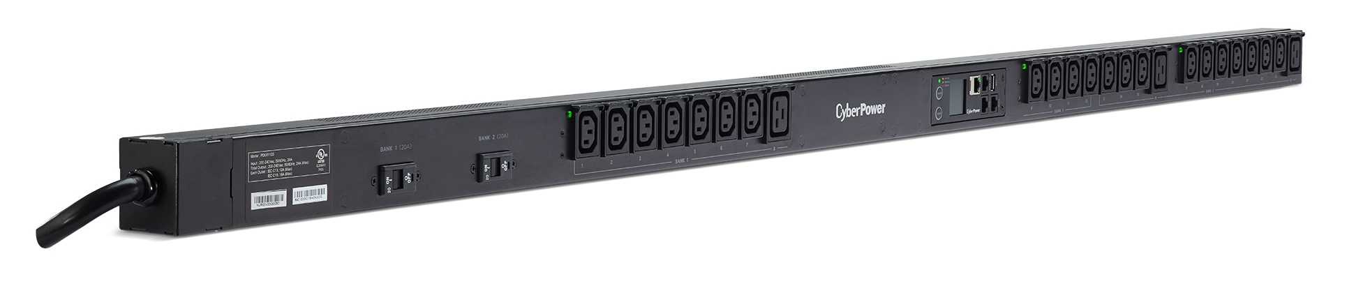 CyberPower PDU81105 power distribution unit (PDU) 24 AC outlet(s) 0U Black