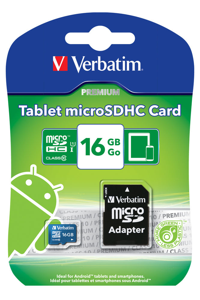 Verbatim 16GB Tablet microSDHC Class 10 – image 2