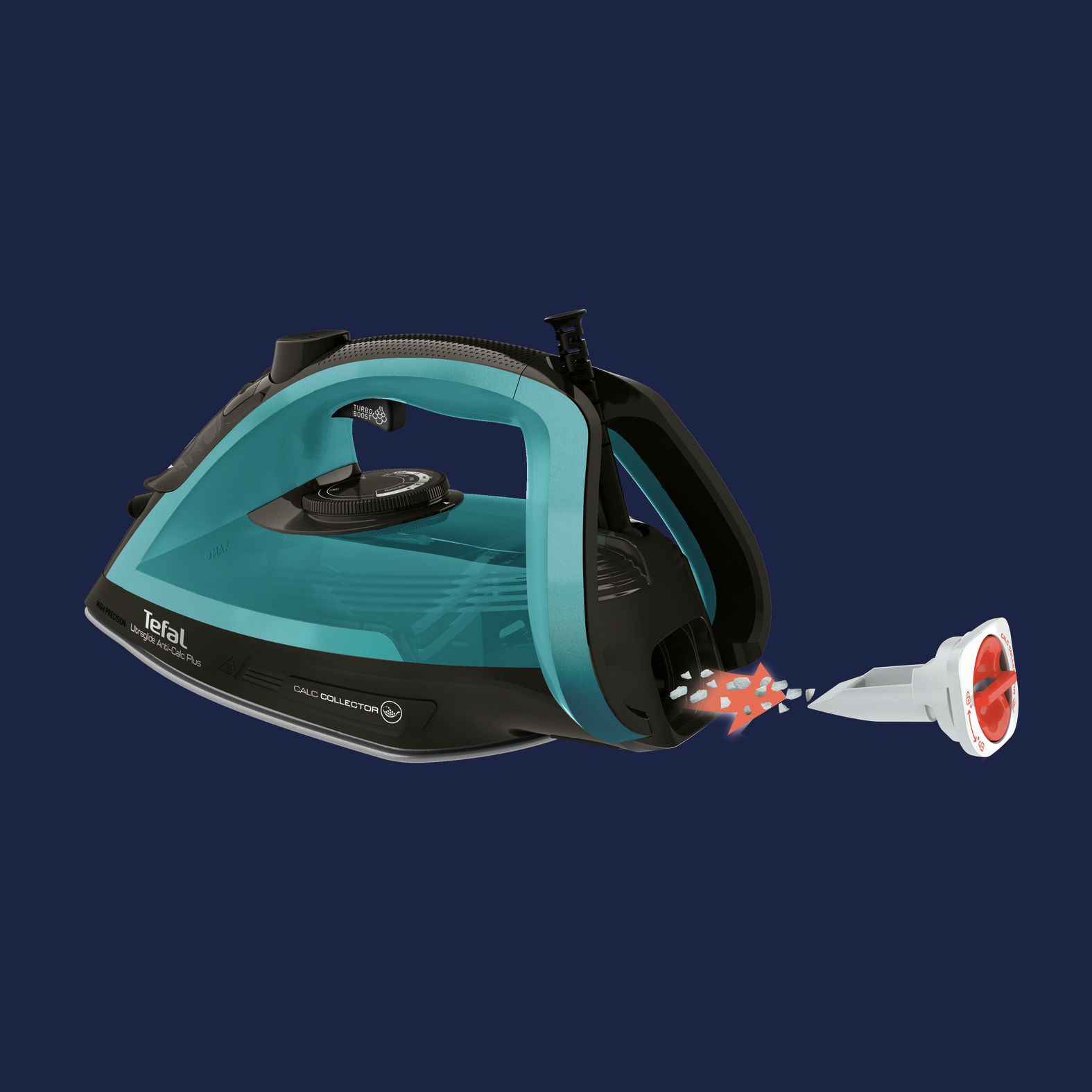 Tefal FV5873G0 iron Steam iron Durilium Airglide soleplate – image 4
