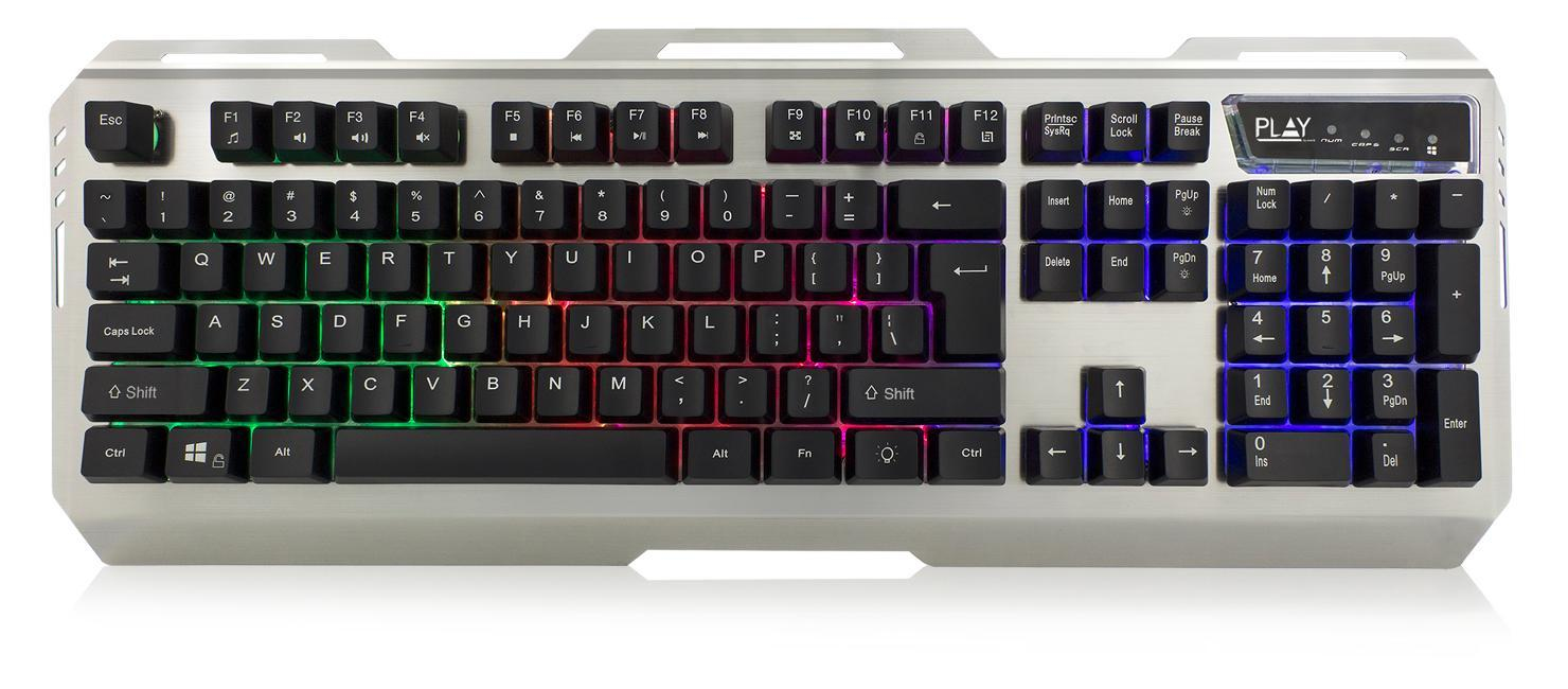 Ewent PL3311 keyboard Gaming USB QWERTY Italian Black, Silver – image 1