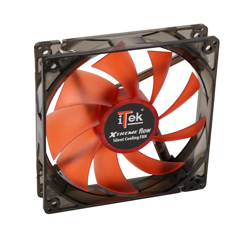 itek Xtreme Flow Computer case Fan 12 cm Black image 4