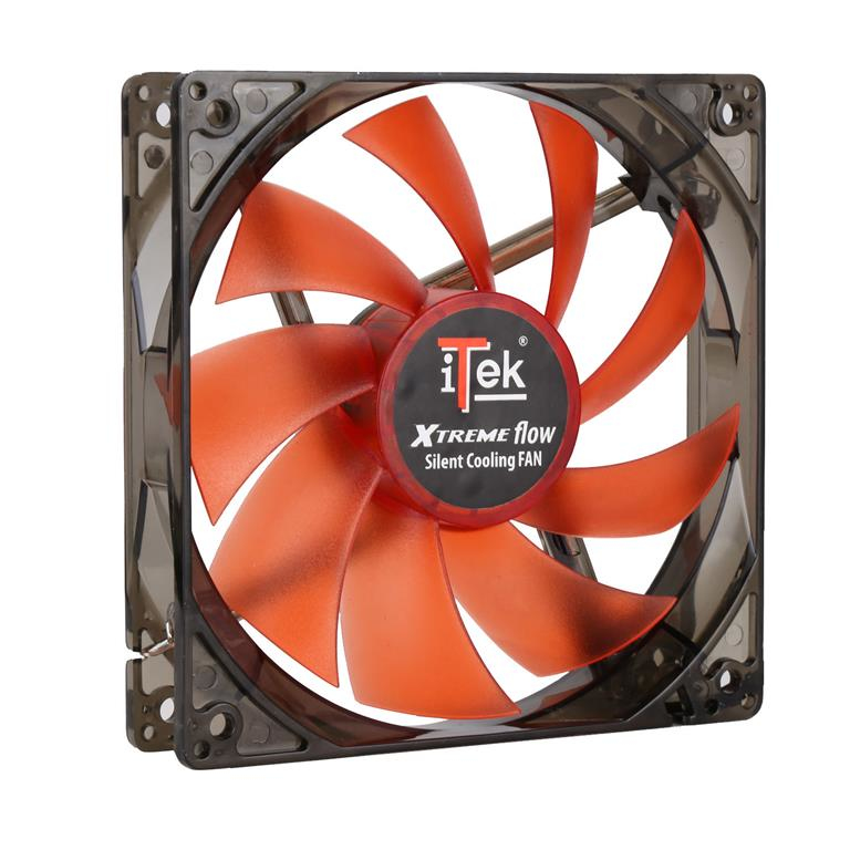 itek Xtreme Flow Computer case Fan 12 cm Black image 3