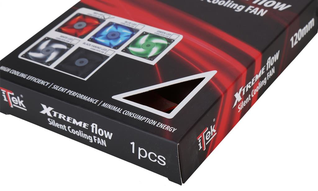 itek Xtreme Flow Computer case Fan 12 cm Black image 10