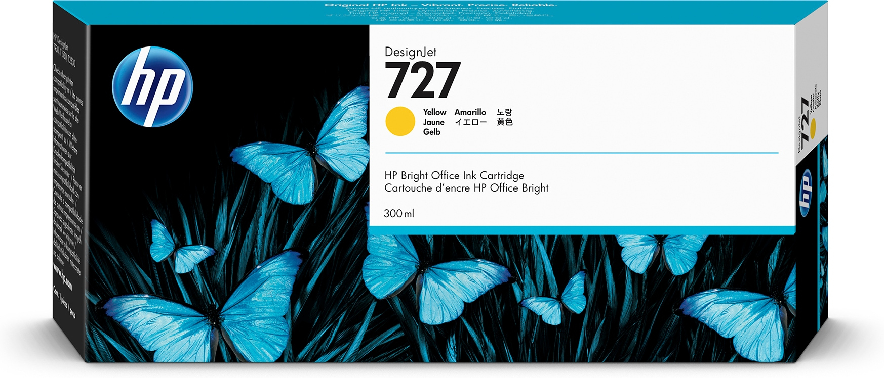 Tinta hp lf 727 designjet amarillo 300ml
