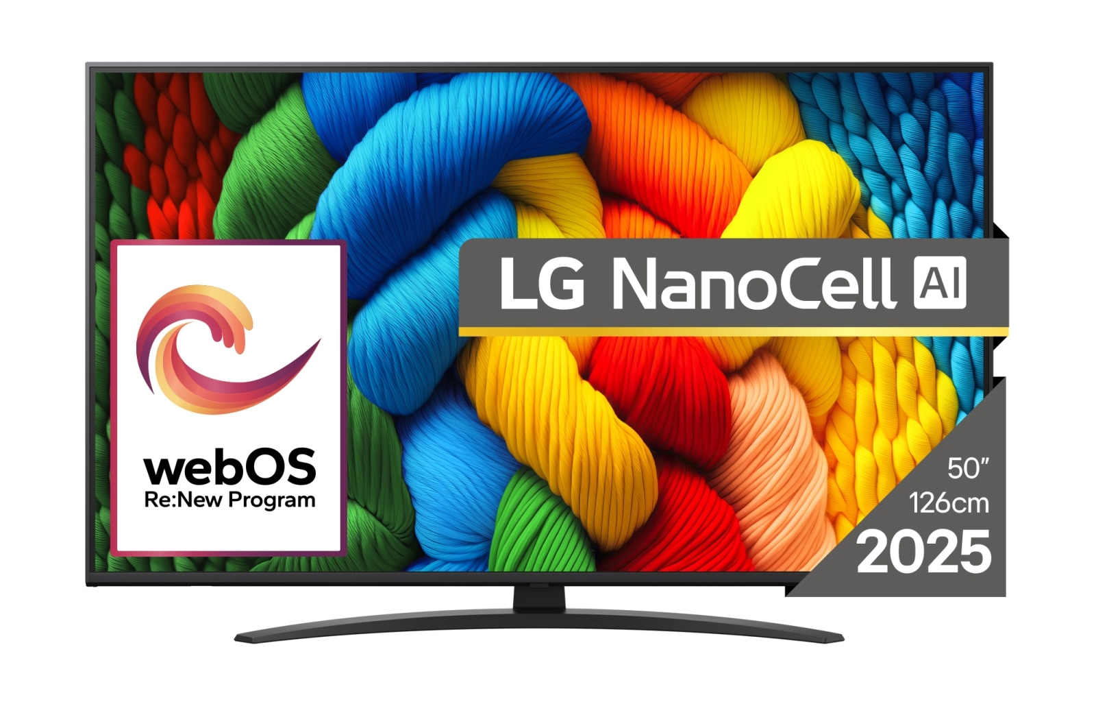 LG NanoCell AI 50NANO81A3A TV 127 cm (50 ) 4K Ultra HD Smart TV Wifi Noir Neuf — photo 2