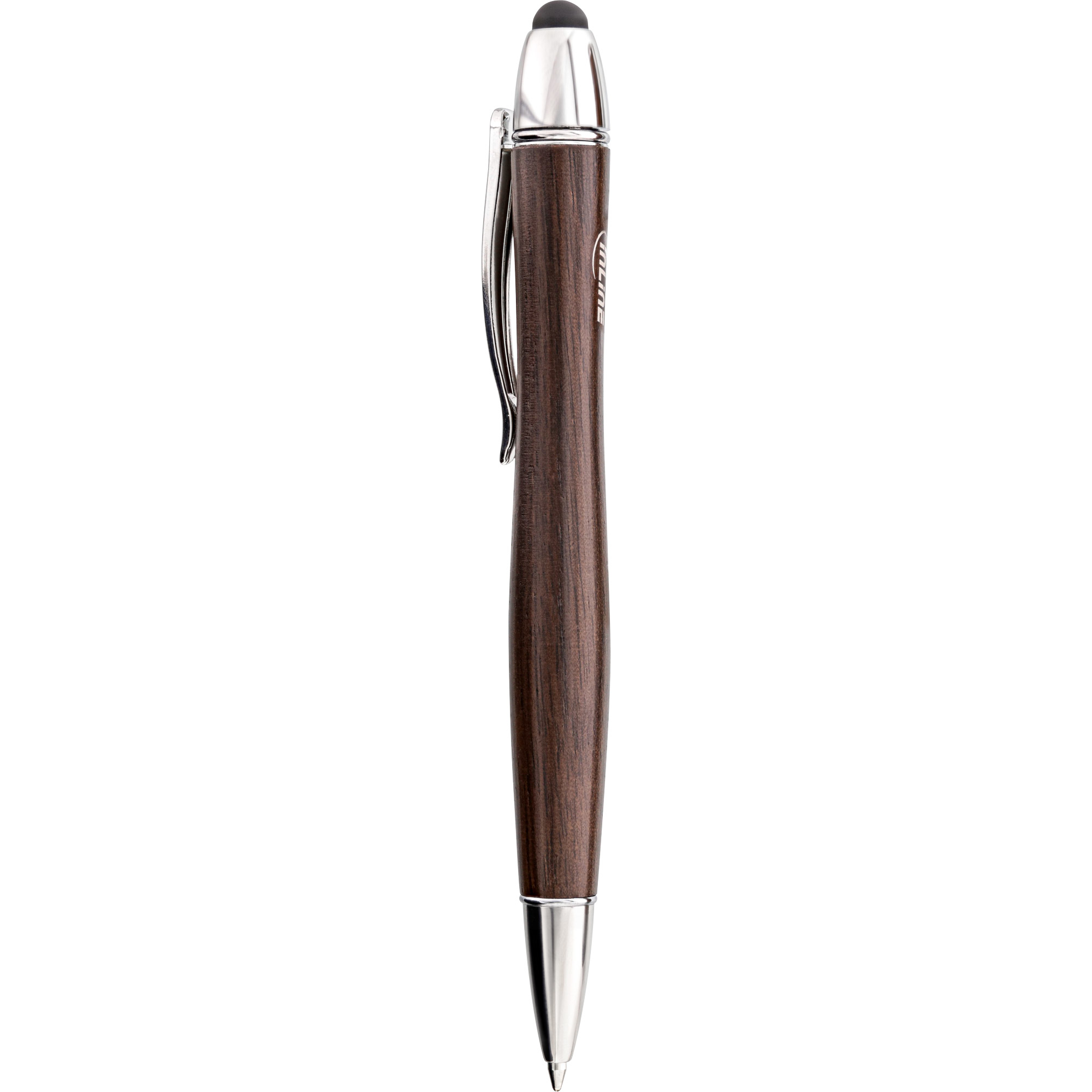 InLine woodpen (no logo), Touchpad stylus + ball pen, walnut/metal
