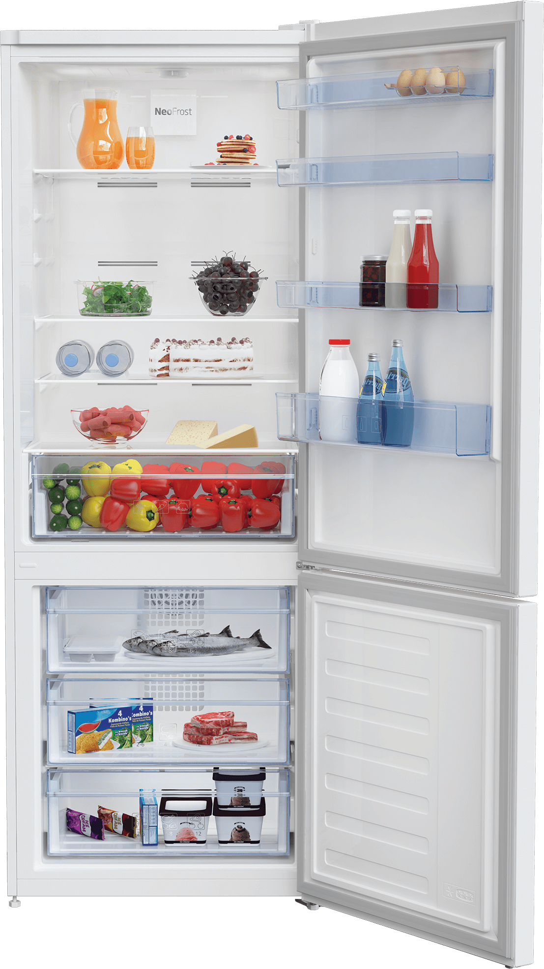 Beko RCNE560K30W fridge-freezer Freestanding – image 3