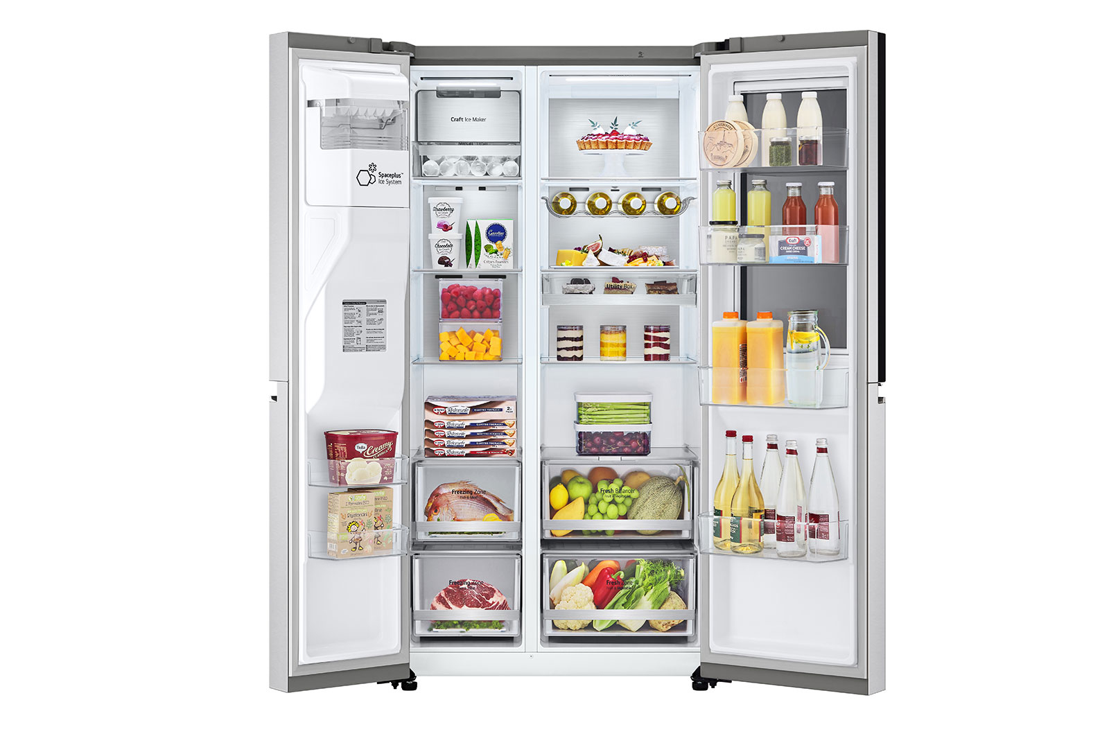 LG GSXV90BSDE side-by-side refrigerator Freestanding – image 4