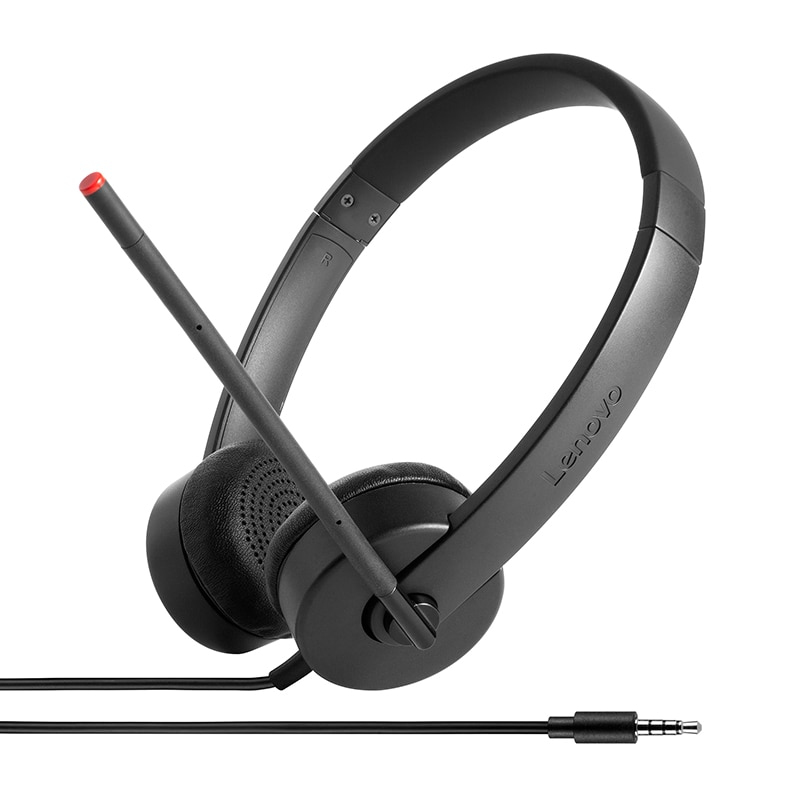 Lenovo Stereo Analog Headset - Headset - on-ear - wired - for ThinkCentre M80t Gen 3, ThinkCentre neo 50, ThinkPad T14s Gen 3, V50t Gen 2-13