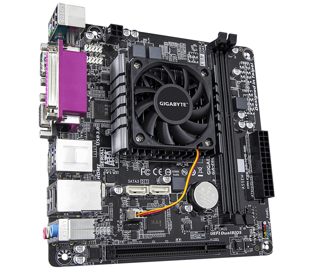 GIGABYTE GA-E6010N motherboard AMD SoC NA (integrated CPU) mini ITX – image 4
