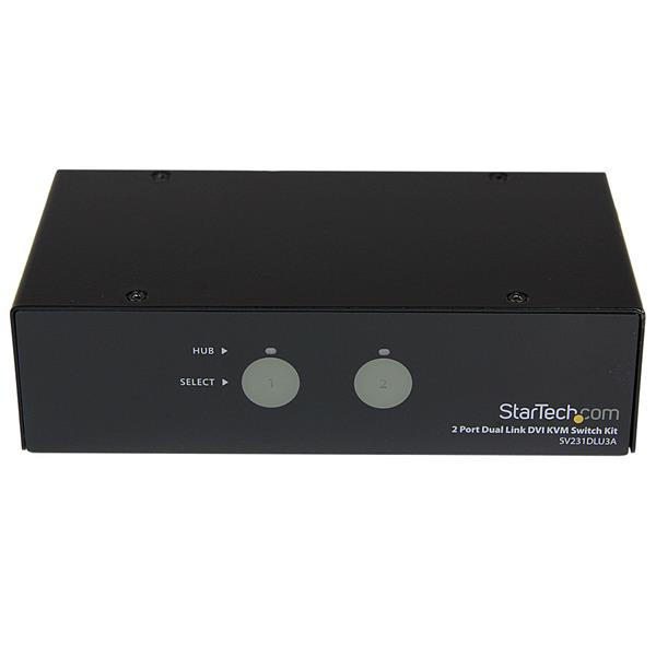 StarTech.com 2 Port SuperSpeed USB 3.0 Dual Link DVI KVM Switch with Audio and Cables – image 2