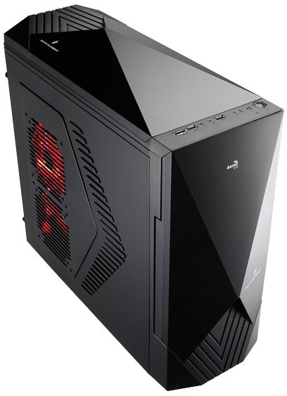 Aerocool EN56519 computer case Midi Tower Black, Red – image 1