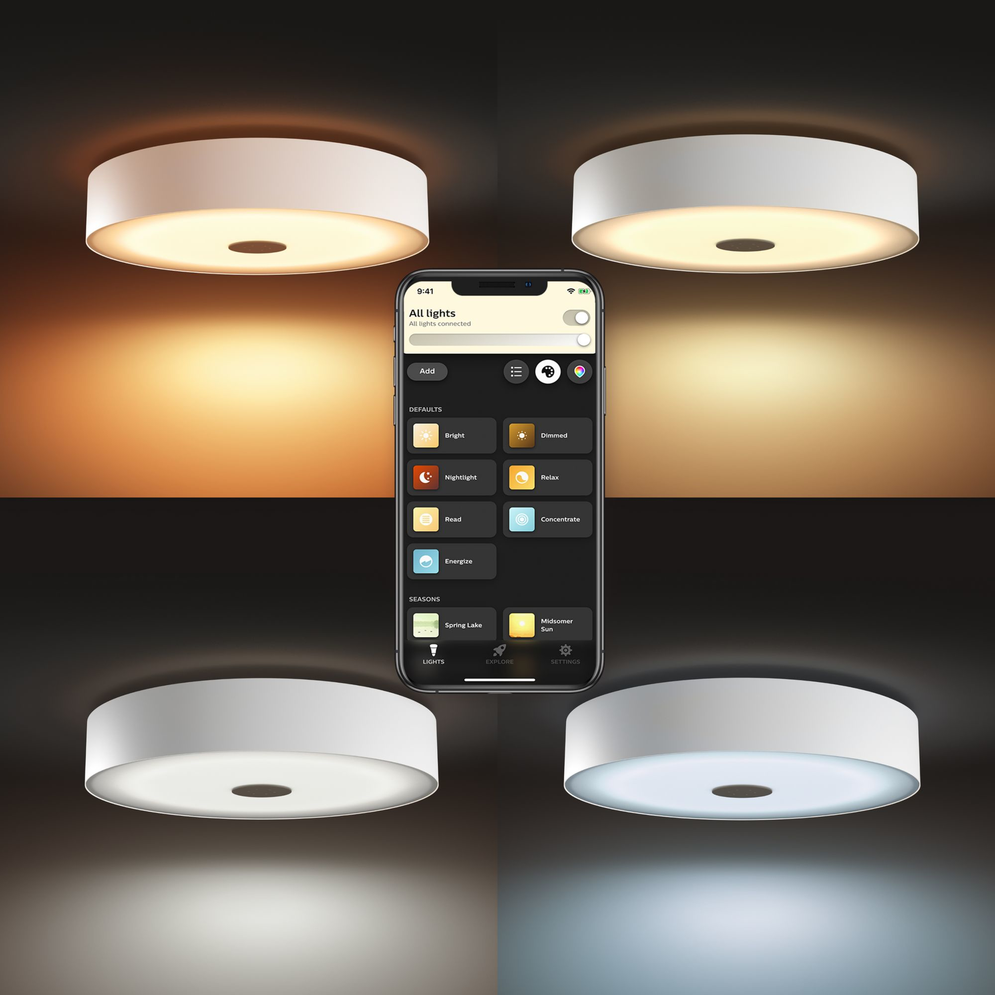 Philips by Signify Philips Hue White ambience 4100248U9 Smart ceiling light Bluetooth/Zigbee – image 6